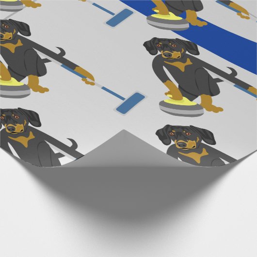 Dackel-Winden Geschenkpapier (Ecke)