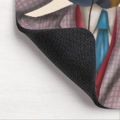 Dackel Wine Snob Mousepad (Ecke)