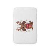 Dackel Winter Joy Badematte (Vorderseite Vertikal)