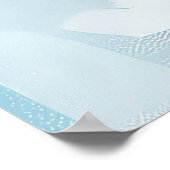 Dackel Winter Wonderland Weihnachtsfreude Poster (Ecke)