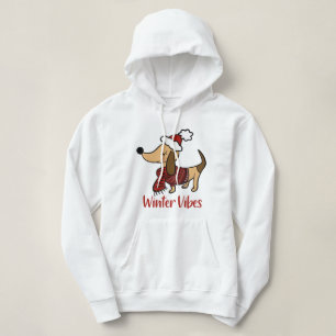 Dackel Winterhund Hoodie