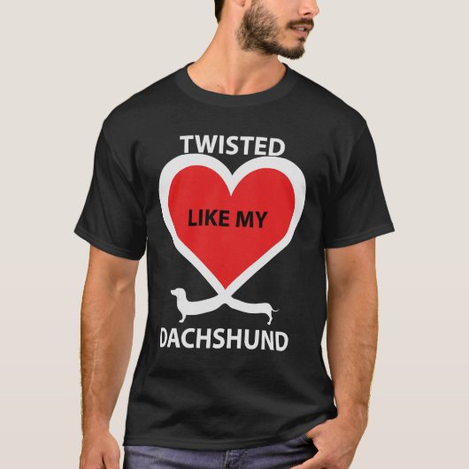Dackel wird wie meine Dackel gefleckt T-Shirt (Vorderseite)