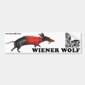 Dackel-Wolf-Autoaufkleber Autoaufkleber (Vorne)