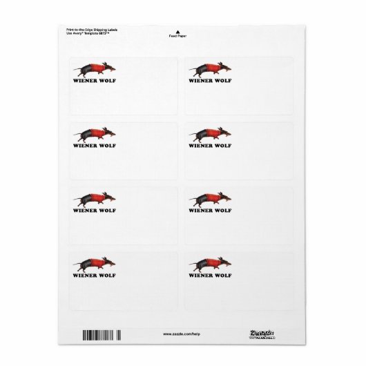 Dackel Wolf Buchungsplatte (Vorne)