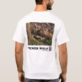 Dackel-Wolf im Holz T-Shirt (Rückseite)