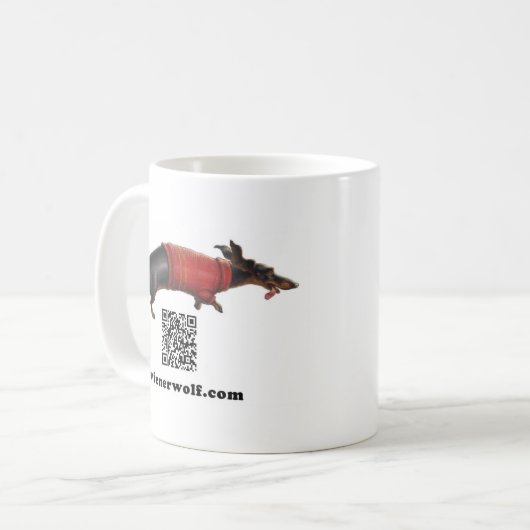 Dackel-Wolf-Tasse 2 Kaffeetasse (Vorderseite Links)