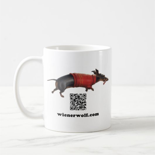 Dackel-Wolf-Tasse 2 Kaffeetasse (Links)