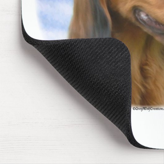 Dackel Wolken Mousepad (Ecke)