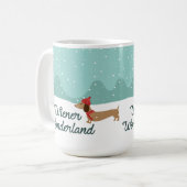 Dackel Wonderland Dackel Geschenk Dackel Väter Mam Kaffeetasse (Vorderseite Links)