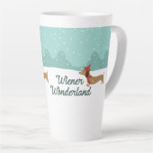 Dackel Wonderland Dackel Geschenk Dackel Väter Mam Milchtasse (Rechte Ecke)