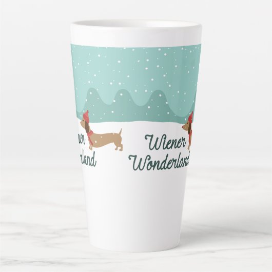 Dackel Wonderland Dackel Geschenk Dackel Väter Mam Milchtasse (Vorderseite)