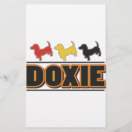 DACKEL-Word-FARBE Briefpapier (Vorderseite)