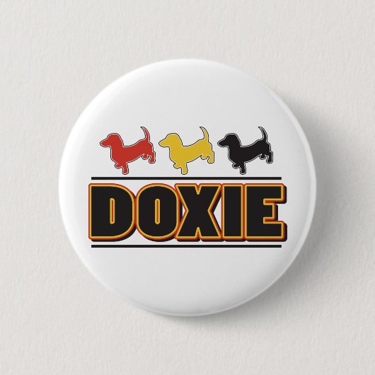DACKEL-Word-FARBE Button (Vorderseite)