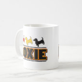 DACKEL-Word-FARBE Kaffeetasse (Vorderseite Links)