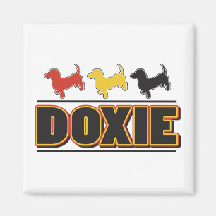 DACKEL-Word-FARBE Magnet