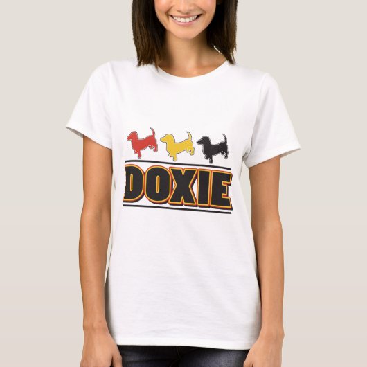 DACKEL-Word-FARBE T-Shirt (Vorderseite)