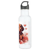 Dackel World's Best Dog Mama Edelstahlflasche (Vorderseite)