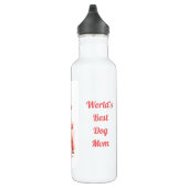 Dackel World's Best Dog Mama Edelstahlflasche (Rechts)
