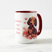 Dackel World's Best Dog Mama Tasse (VorderseiteRechts)