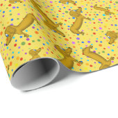 Dackel Wrapping Paper Geschenkpapier (Rolleneckpunkt)