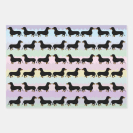 Dackel-Wrapping-Papier Geschenkpapier Set