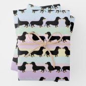 Dackel-Wrapping-Papier Geschenkpapier Set (Beispiel)