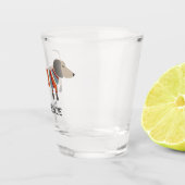 Dackel Wurst Dackel Hund Personalisiert Schnapsglas (Rechts)