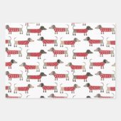 Dackel Wurst Dackel Hund Urlaub Geschenkpapier Set (Vorderseite)