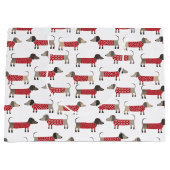 Dackel Wurst Dackel Hund Urlaub Große Geschenktüte (Vorderseite)