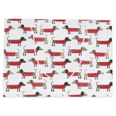 Dackel Wurst Dackel Hund Urlaub Große Geschenktüte (Rückseite)