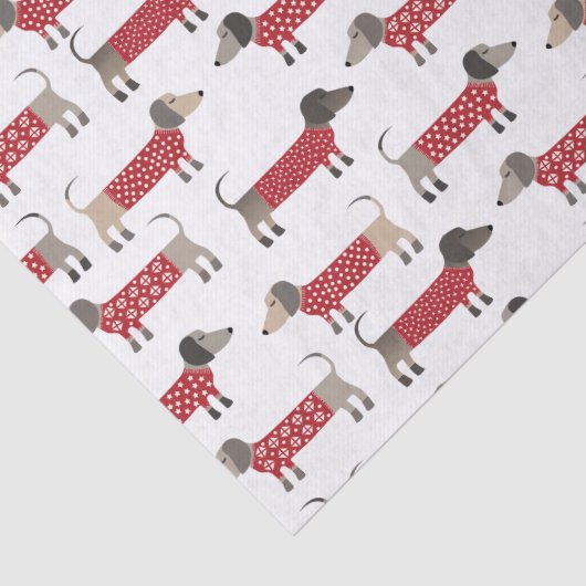 Dackel Wurst Dackel Hund Urlaub Seidenpapier (Detail)