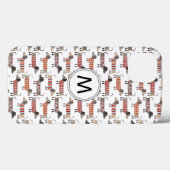 Dackel Wurst Dog Monogram Case-Mate iPhone Ca Hülle (Rückseite (Horizontal))