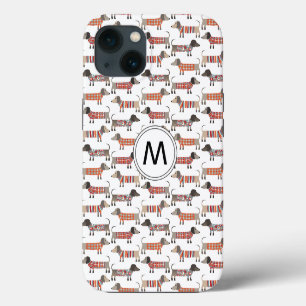 Dackel Wurst Dog Monogram Case-Mate iPhone Ca 13 Hülle