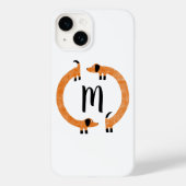 Dackel Wurst Dog Monogram iPhone Fall Case-Mate iPhone Hülle (Rückseite)