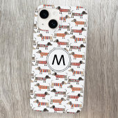 Dackel Wurst Dog Monogramm Case-Mate iPhone Hülle