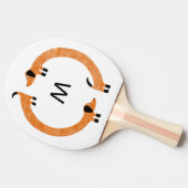 Dackel Wurst Dog Monogramm Tischtennis Schläger (Seitenansicht)