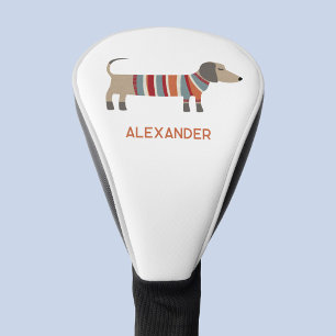 Dackel Wurst Hund Individuelle Name Personalisiert Golf Headcover