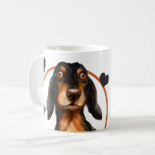 Dackel Wurst Hund jeden Snack, den Sie machen Kaffeetasse (Vorderseite Links)