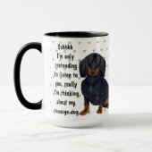 Dackel Wurst Hund Liebe Kaffee Tee Custom Tasse (Links)