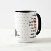 Dackel Wurst Hund Liebe Kaffee Tee Custom Tasse (VorderseiteRechts)