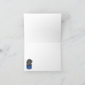 Dackel Wurst Hund Personalisiert Grußkarte Karte (Innenseite)