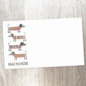 Dackel Wurst Hund Personalisiert Post-it Klebezettel