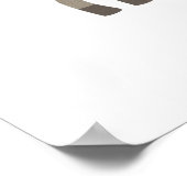 Dackel Wurst Hund Personalisiert Poster (Ecke)