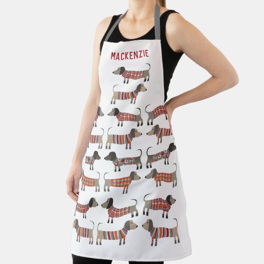 Dackel Wurst Hund Personalisiert Schürze (InSitu)