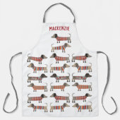 Dackel Wurst Hund Personalisiert Schürze (Vorderseite)