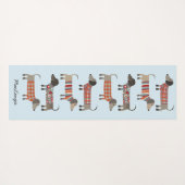 Dackel Wurst Hund Personalisiert Yogamatte (Rückseite (Horizontal))