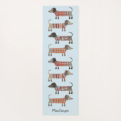 Dackel Wurst Hund Personalisiert Yogamatte (Rückseite)