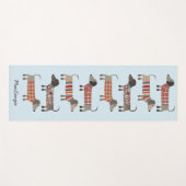 Dackel Wurst Hund Personalisiert Yogamatte (Vorderseite (Horizontal))
