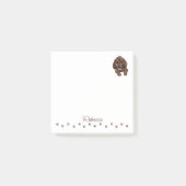 Dackel Wurst Hund Personalisierte Hinweise nach de Post-it Klebezettel (Vorderseite)