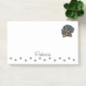 Dackel Wurst Hund Personalisierte Hinweise nach de Post-it Klebezettel (Büro)